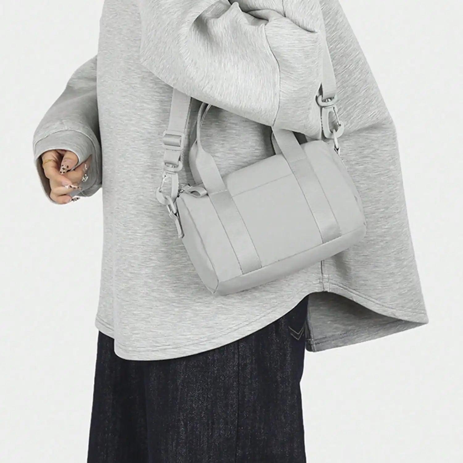 Women’s small square tote bag – large-capacity waterproof handbag with compartments, cute fashionable shoulder or hand carry bag