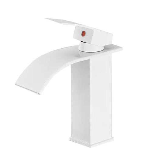Black Waterfall Basin Faucet – Single Hole Mixer Tap for Vanity & Vessel Sinks