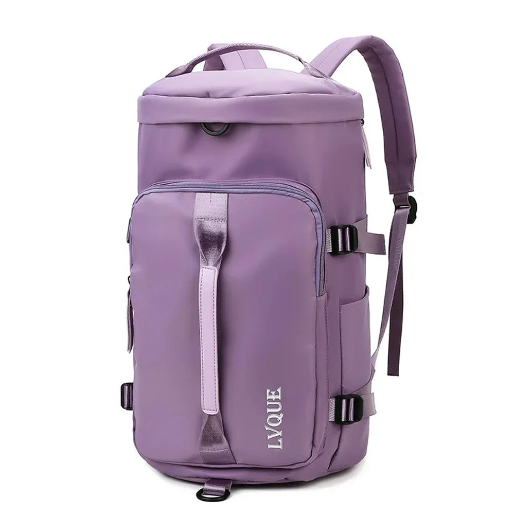 35L Waterproof Travel Backpack for Women – Dry & Wet Separation Laptop Bag with USB Charging Port