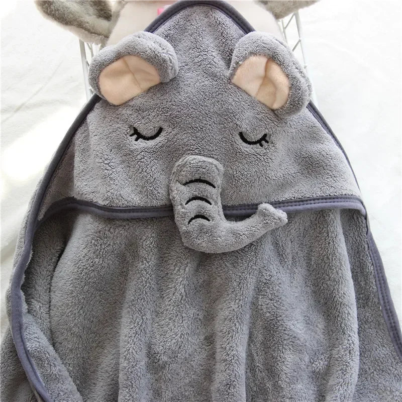 Toddler Baby Hooded Towel – Super Soft Infant Bathrobe & Swaddle Wrap Blanket for Newborn Boys & Girls 🛁👶✨
