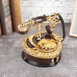Classical European Phone-Shaped Music Box – Retro Jewelry Storage & Home Décor Ornament