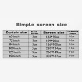 16:9 High-Density Translucent Portable Projection Screen – 60–150″ HD/3D/4K Ready for Home & Office