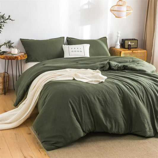 All-Season Reversible Washable Microfiber Comforter Set – Luxury Skin-Friendly Bedding Bundle