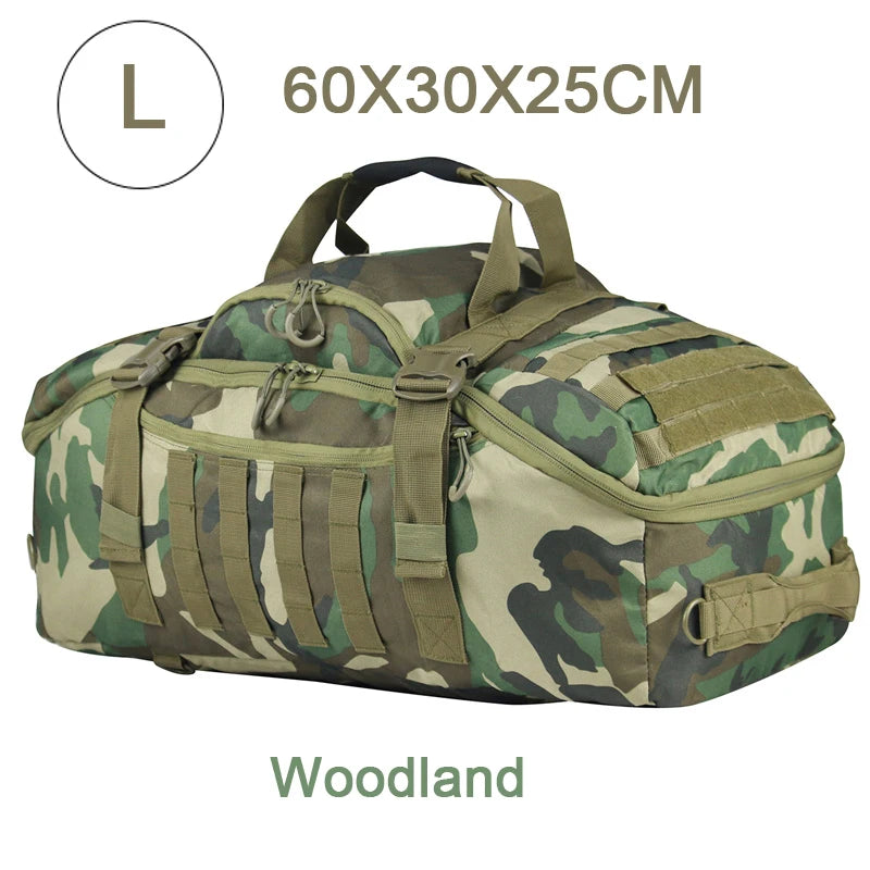 35L/50L/80L outdoor mountaineering MOLLE tactical backpack – large waterproof hiking, camping & travel duffel rucksack bag