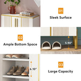 6-Tier Shoe Storage Cabinet – Wooden Shoe Rack with Adjustable Shelves for Entryway, Closet & Living Room