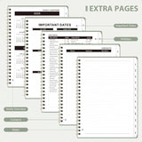 2025–2026 Weekly & Monthly Academic Calendar Planner – Hardcover Agenda with Tabs 📅✍️