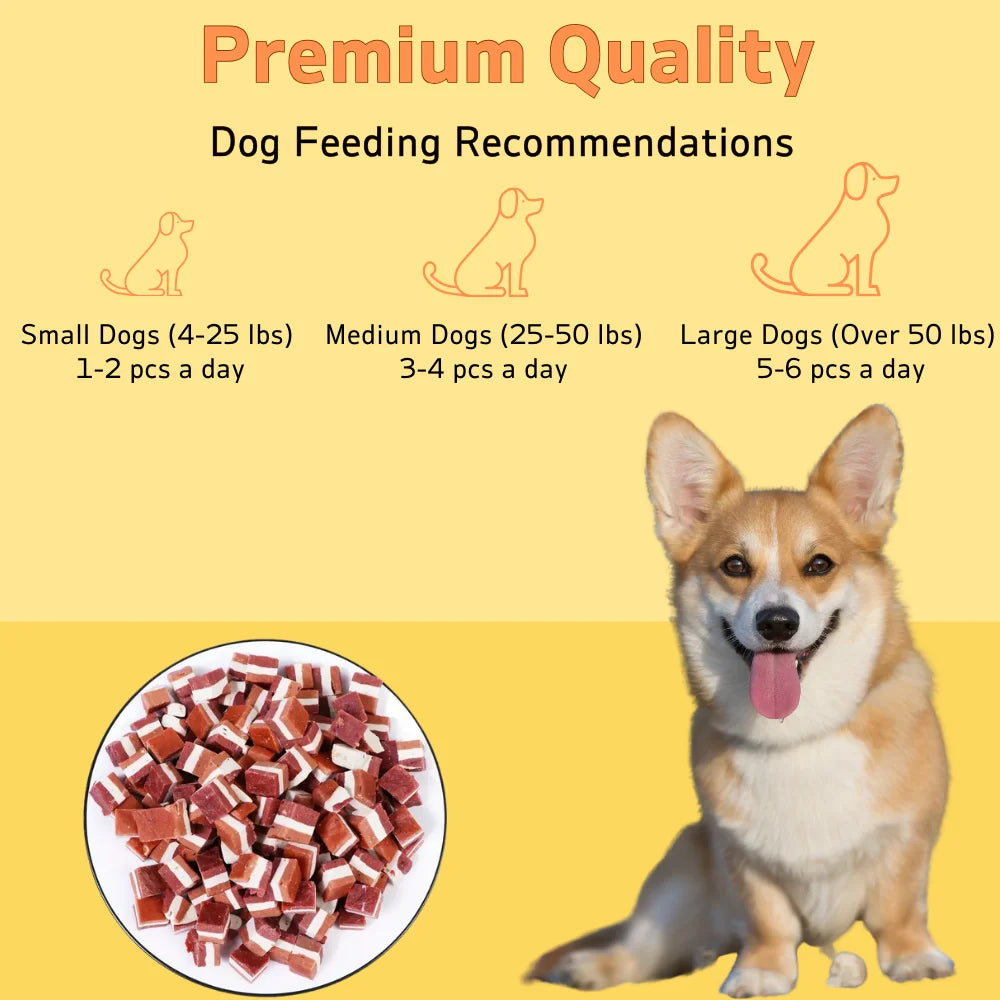 Beef & Meat Cubes Dog Treats – High-Protein, Healthy & Easily Digestible Snacks (100g / 3.53oz)
