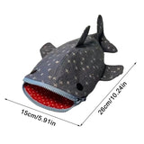 Creative Kawaii Shark Star Pencil Case – Cute Cartoon Shark Mouth Zipper Stationery Bag
