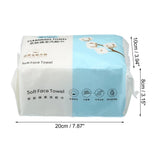 60 Pcs Disposable Cotton Face Towels – Soft Wet & Dry Facial Wipes for Makeup Removal and Daily Cleansing