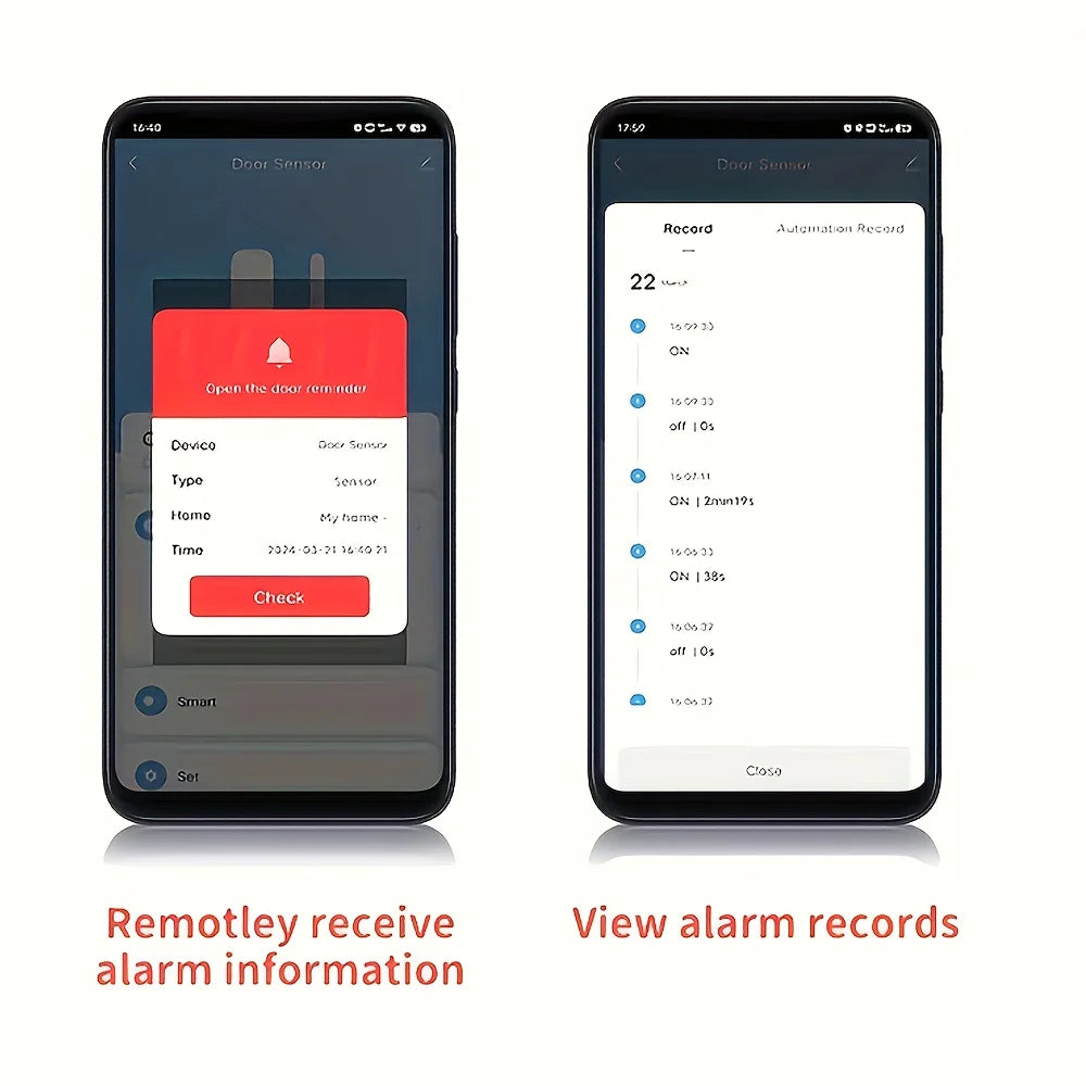 🚪 Tuya Wi-Fi Smart Door Sensor – Open/Close Detector with Smart Life App Control & Home Security Alarm System