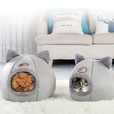 “Pet Bed with Cat Ears – Soft & Warm Cat Bed for Small, Medium & Large Cats, Machine Washable”
