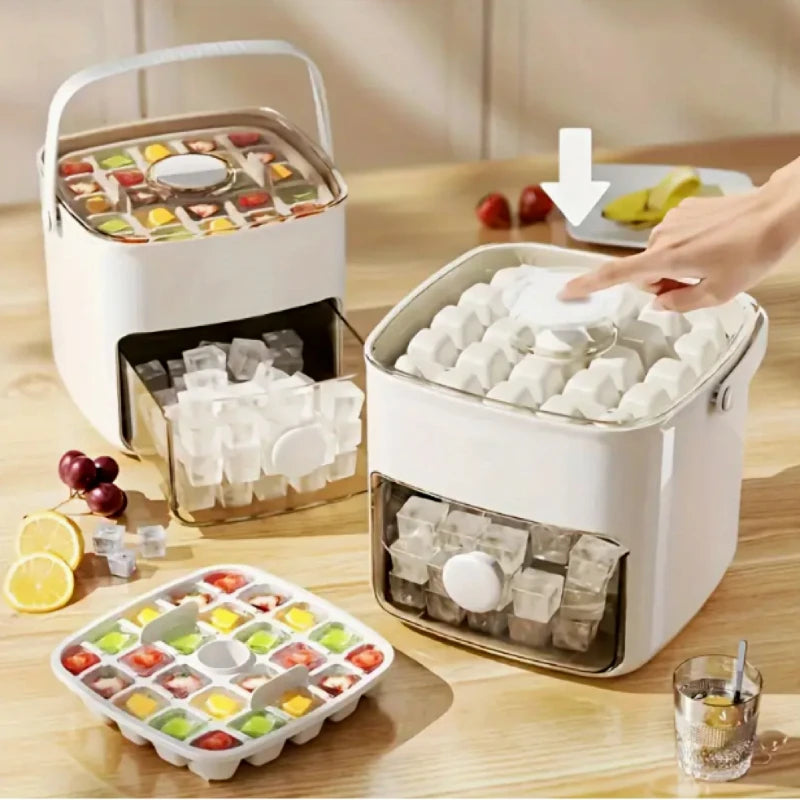 Eco-Friendly Portable Ice Maker – 48 Cubes in 10 Mins, 1.10L Capacity, Compact Design for Home, Office & Camping ❄️🥤
