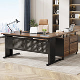 🖥️ Tribesigns 63" L-Shaped Executive Desk – Large Office Desk with File Cabinet, Drawers & Storage Shelves