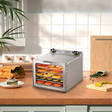 Stainless Steel 8-Tray Electric Food Dehydrator with Temperature Control for Jerky, Fruit & Veggies