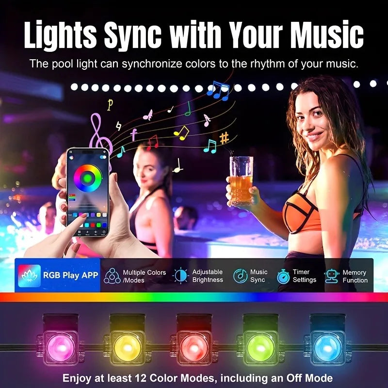 Smart LED Outdoor Lights – App Controlled RGB Gradient Garden & Landscape Lighting with Remote
