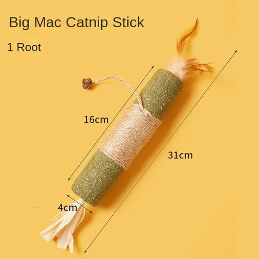 Cat Toys Silvervine Chew Sticks – Natural Catnip Pet Snacks for Kittens & Cats, Dental Cleaning & Play Accessories