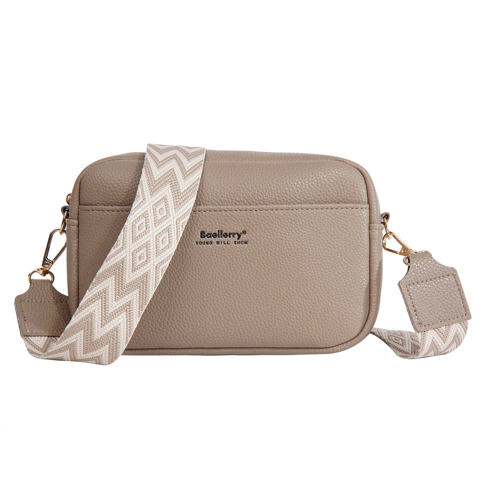 Women’s Solid Color Mobile Phone Crossbody Bag – Small Square Multi-Functional Shoulder Purse with Zipper & Large Capacity