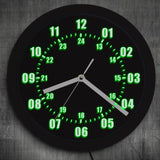 Smart LED Indoor/Outdoor Wall Clock – Remote-Control Luminous Wall Clock with 7-Color Backlight & 12/24-Hour Display