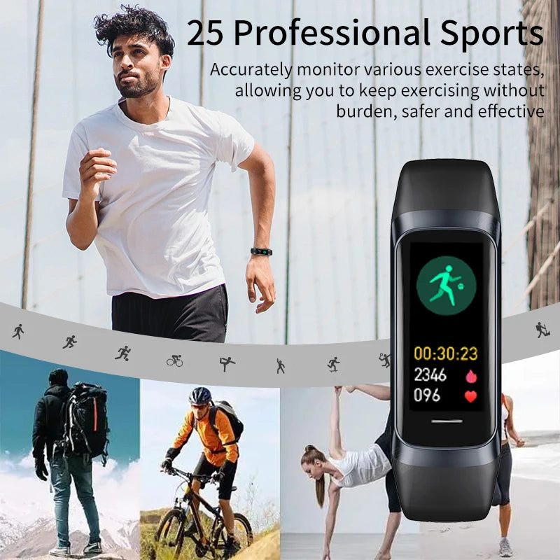 “LIGE 2025 AMOLED Smart Watch – Waterproof Fitness Tracker with Heart Rate & Blood Monitoring, Sport Smart Bracelet for Men & Women”