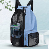 Mesh drawstring swim backpack – lightweight waterproof beach & school bag with adjustable straps for swimming, travel & holidays