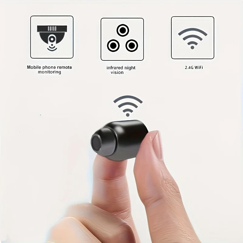 Mini Wireless WiFi Camera – Night Vision, Remote Monitoring, Nanny & Security Surveillance Camera