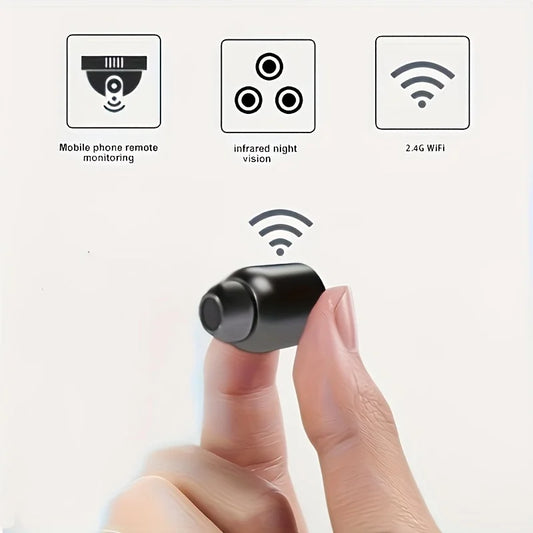 Mini Wireless WiFi Camera – Night Vision, Remote Monitoring, Nanny & Security Surveillance Camera