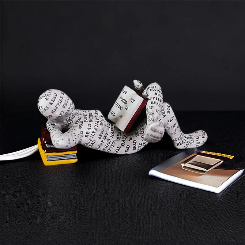 Modern Abstract Yoga Figurine – Resin Meditating Sculpture for Zen Home, Office & Living Room Décor