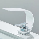 Waterfall Bathroom Sink Faucet – Single-Handle Hot & Cold Mixer Tap