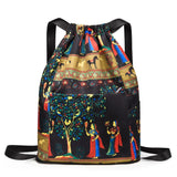 Foldable Drawstring Sports Backpack – Unisex Casual Knapsack with Dry & Wet Separation