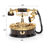 Classical European Phone-Shaped Music Box – Retro Jewelry Storage & Home Décor Ornament