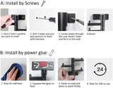 Vertical Swivel Hook Rack with 4 Rotatable Arms – Wall-Mounted Metal Towel & Accessory Organizer