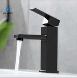 304 Stainless Steel Square Basin Faucet – Cold & Hot Mixer with Modern Deck-Mount Design