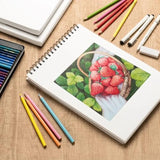 Ohuhu 9×12″ Tear-Resistant Bamboo Fiber Sketch Book – Spiral Bound Drawing Pad (100 Sheets)