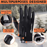 Winter Waterproof Thermal Gloves – Windproof Cold Weather Ski & Snow Gloves for Men & Women Outdoor Work