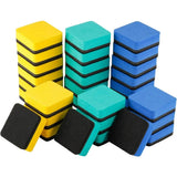 Mini Magnetic Whiteboard Erasers – 30-Pack Dry Erase & Chalkboard Cleaners (1.97 × 1.97 in)