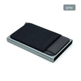 Slim Aluminum RFID Wallet – Automatic Pop-Up Credit Card Holder with Elastic Back Pouch 💳⚡