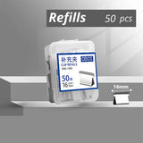 Traceless Reusable Hand Clamp Push Stapler – Paper & File Binding Tool for Office & School