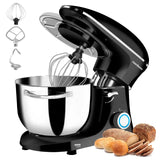 6 QT Electric Stand Mixer – 660 W Tilt-Head Food Mixer with 6-Speed, Dough Hook, Whisk & Dishwasher-Safe Bowl