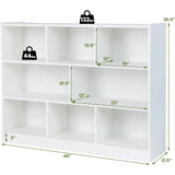 📚 8-Cube Freestanding Bookcase – 3-Tier Open Bookshelf & Modern Storage Display Cabinet for Living Room & Bedroom