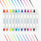Acrylic Paint Markers – 12-Count Dual Tip Fine & Brush Pens for Glass, Wood, Fabric & Rock Painting 🎨