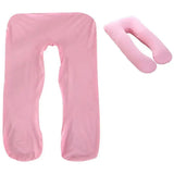 U-Shaped Maternity Cushion Cover 80 × 160 cm – Multi-Functional Cotton Pillowcase for Side Sleepers