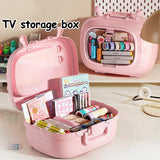 Large Capacity Desktop Storage Box – Multi-Compartment Organizer for Stationery & Accessories