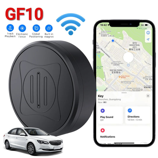 GF10 Magnetic Mini GPS Tracker – Smart Anti-Lost Device for Pets, Kids, Elderly, Cars, Keys, Bags & Wallets