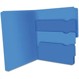 Divide-It-Up File Folders – Letter Size, 12 Pack, Assorted Colors for Organized Office & School Filing