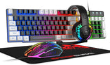 MambaSnake T11 Wired Gaming Combo – Rainbow LED Backlit Keyboard, Gaming Mouse & Headset Set for PC & Laptop