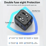 Foldable Universal Travel Plug Adapter – Compact Type-C Adapter for 180+ Countries (Essential for International Travel)