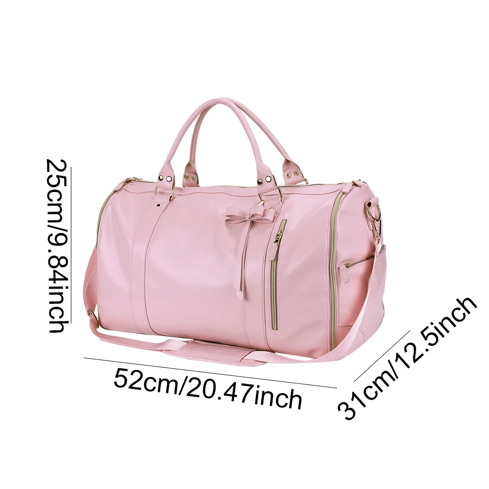 Convertible travel garment duffle bag – large-capacity suit bag with multi-pockets, carry-on design for business trips