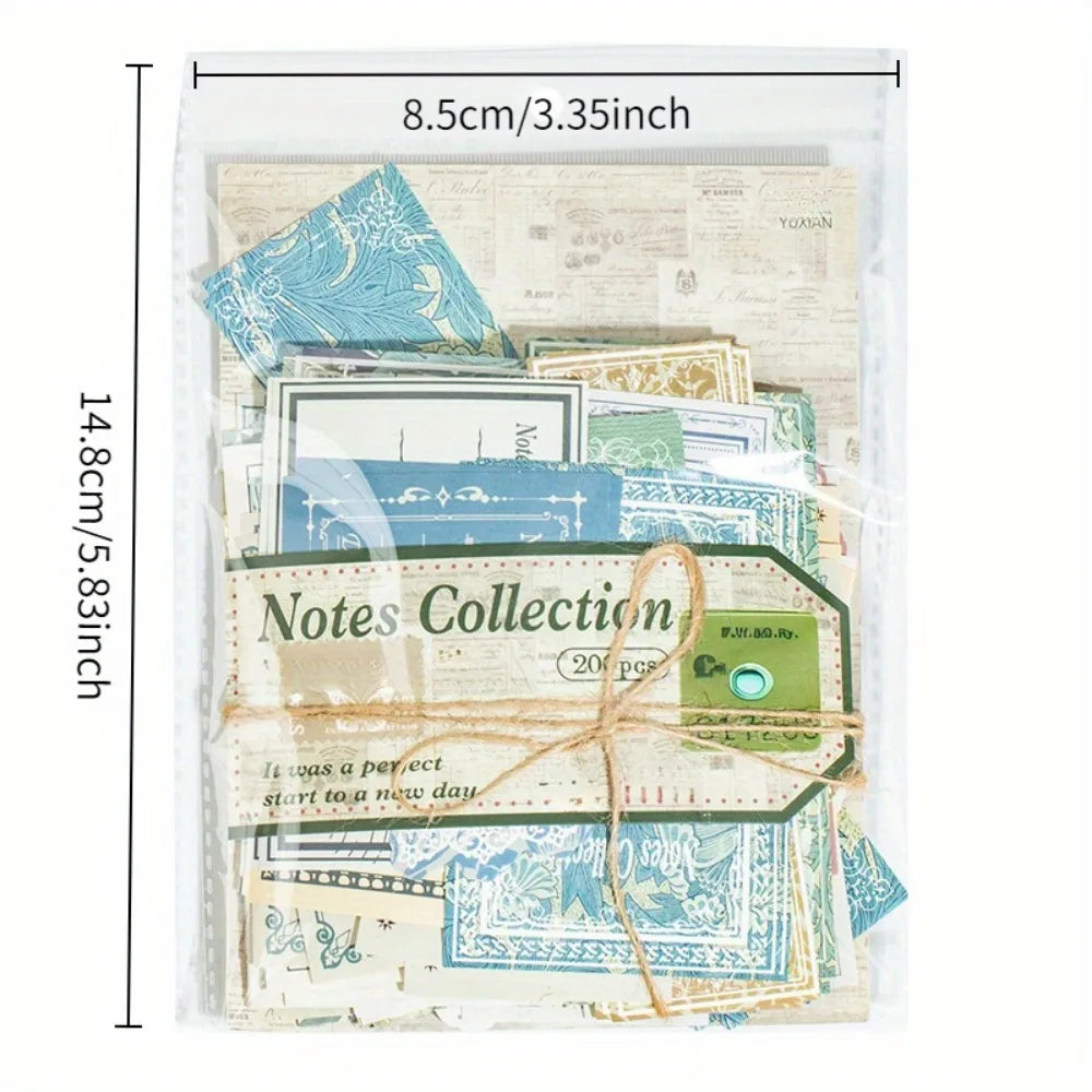 800-Piece Vintage Ephemera Pack – Retro Receipt & Memo Papers for Junk Journaling & Scrapbooking 📜✨