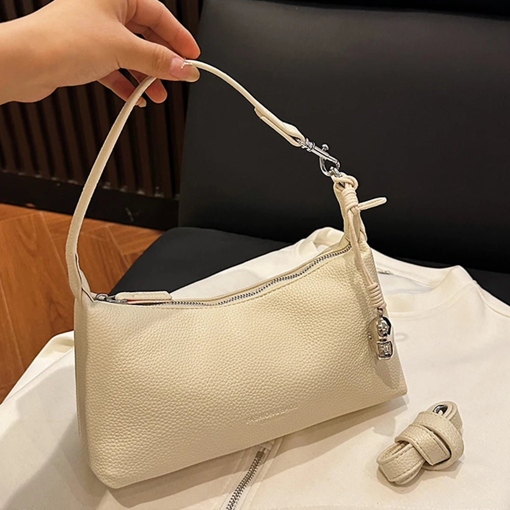 Women’s PU Leather Trendy Hobo Bag – Adjustable Strap Crossbody Tote Handbag