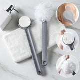 2-in-1 Body Lotion & Sunscreen Applicator – Long-Handle Sponge Brush for Hard-to-Reach Areas